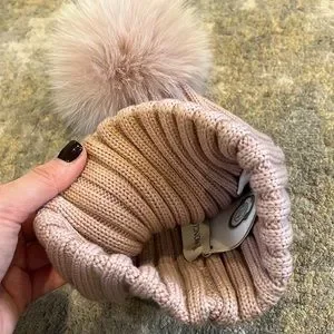 Moncler | Accessories | Womens Moncler Hat In Pink With Fur  display picture 3